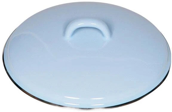 Riess Emaille Riess Deckel Aus Emaille In Pastell-blau 3 Riess Emaille Riess Deckel Aus Emaille In Pastell-blau