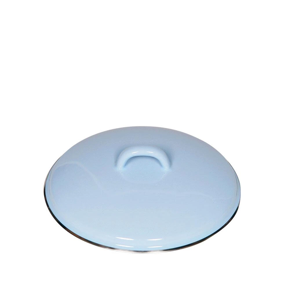 Riess Emaille Riess Deckel Aus Emaille In Pastell-blau 4 Riess Emaille Riess Deckel Aus Emaille In Pastell-blau – Bild 2