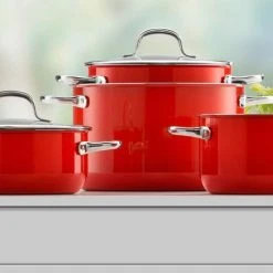 Silit Kochtopfset Passion Black, 4-teilig 15 Silit Kochtopfset Passion Black, 4-teilig -KitchenAid shop 01 Silit Passion Red PR 1 l
