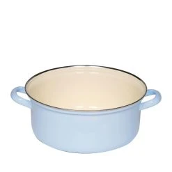 Riess Emaille Riess Kasserolle Aus Emaille In Pastell-blau -KitchenAid shop 0282 006