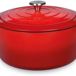 Küchenprofi Bratentopf Rund Aus Gusseisen Provence In Classic Red