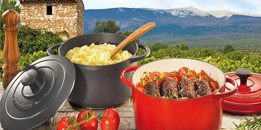 Küchenprofi Bratentopf Rund Aus Gusseisen Provence In Grau 4 Küchenprofi Bratentopf Rund Aus Gusseisen Provence In Grau – Bild 2