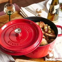 Staub Cocotte Rund Aus Gusseisen In Kirschrot -KitchenAid shop 14840 rgb 300dpi neu 2 l