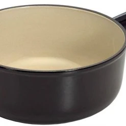 Le Creuset Caquelon Aus Gusseisen In Schwarz