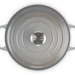 Le Creuset Bräter Signature Rund In Perlgrau -KitchenAid shop 21177205412430 00002 Braeter rund perlgrau