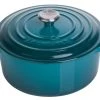 Le Creuset Bräter Signature Rund In Deep Teal -KitchenAid shop 21177226422430 neu xl 1