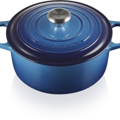 Le Creuset Bräter Signature Rund In Azure -KitchenAid shop 21177242202430 00001