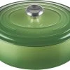 Le Creuset Bräter SIGNATURE Oval In Bamboo Green 2 Le Creuset Bräter SIGNATURE Oval In Bamboo Green -KitchenAid shop 21178294082430