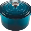 Le Creuset Hoher Bräter Signature Rund In Deep Teal 2 Le Creuset Hoher Bräter Signature Rund In Deep Teal -KitchenAid shop 21195246422430 2