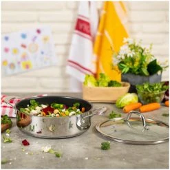 Kuhn Rikon Allround Servierpfanne Beschichtet Mit Glasdeckel 24 Cm -KitchenAid shop 211 37476 37495 ip2 web