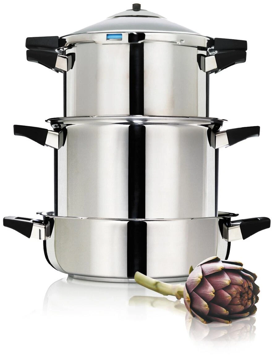 Kuhn Rikon DUROMATIC® Inox Set Seitengriffmodelle 2.5L & 6L/24cm 4 Kuhn Rikon DUROMATIC® Inox Set Seitengriffmodelle 2.5L & 6L/24cm – Bild 2