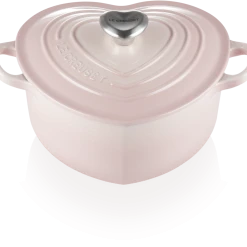 Le Creuset Herzbräter Aus Gusseisen Mit Herzgriff In Shell Pink