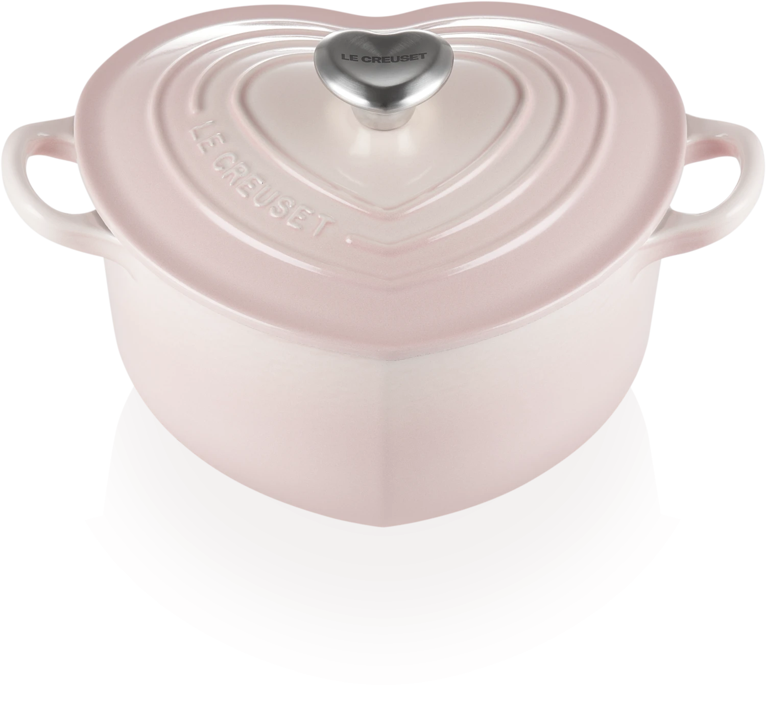 Le Creuset Herzbräter Aus Gusseisen Mit Herzgriff In Shell Pink 3 Le Creuset Herzbräter Aus Gusseisen Mit Herzgriff In Shell Pink