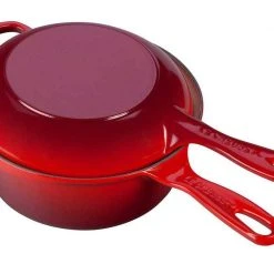 Le Creuset Marmitout In Kirschrot 2 In 1