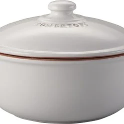 Römertopf Brot-Back-Topf Rund, Weiß