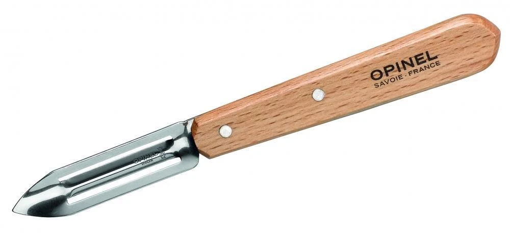 Opinel Schälmesser, Doppelte Klinge, Edelstahl, Buchenholz 3 Opinel Schälmesser, Doppelte Klinge, Edelstahl, Buchenholz