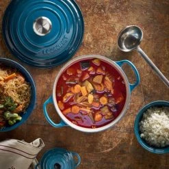 Le Creuset Bräter Signature Rund In Deep Teal -KitchenAid shop 39 LeCreuset neu