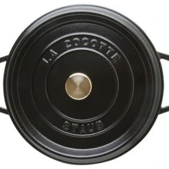 Staub Cocotte Rund Aus Gusseisen In Schwarz -KitchenAid shop 405002410 l