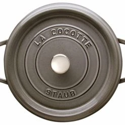 Staub Cocotte Rund Aus Gusseisen In Graphitgrau -KitchenAid shop 40500246 l