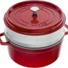 Staub Cocotte Rund Aus Gusseisen Mit Dämpfeinsatz In Kirschrot 2 Staub Cocotte Rund Aus Gusseisen Mit Dämpfeinsatz In Kirschrot -KitchenAid shop 40510601