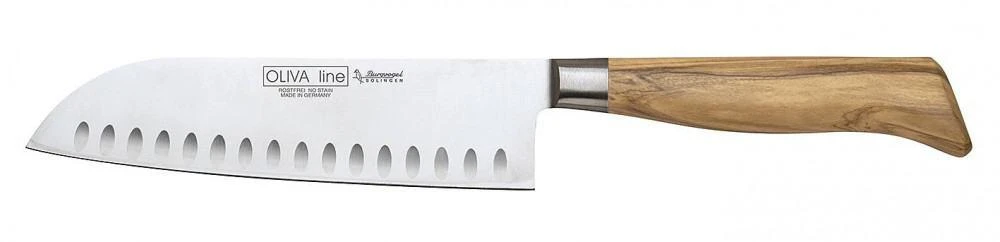 Burgvogel Messer Burgvogel Santokumesser Oliva Line Mit Kullenschliff 3 Burgvogel Messer Burgvogel Santokumesser Oliva Line Mit Kullenschliff