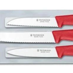 Victorinox SwissClassic Gemüsemesser-Set, Rot, 3-teilig