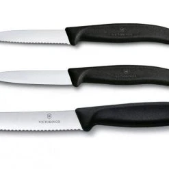 Victorinox SwissClassic Gemüsemesser-Set, Schwarz, 3-teilig