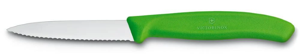 Victorinox SwissClassic Gemüsemesser Mit Wellenschliff, Mittelspitz, 8 Cm, Grün 3 Victorinox SwissClassic Gemüsemesser Mit Wellenschliff, Mittelspitz, 8 Cm, Grün