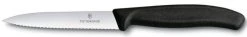 Victorinox SwissClassic Gemüsemesser Mit Wellenschliff, 10 Cm, Schwarz