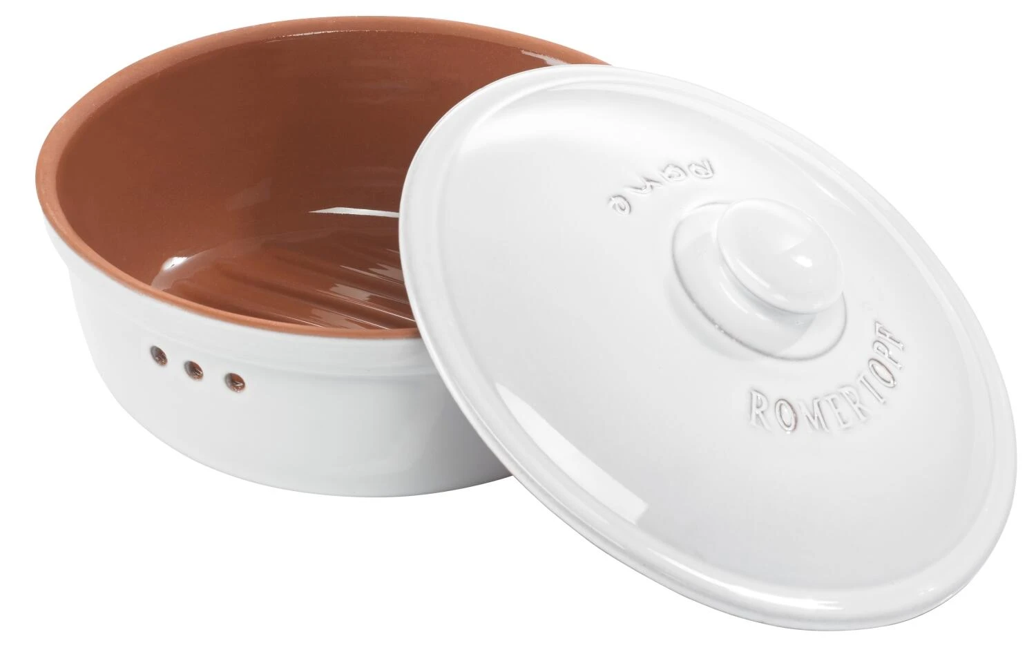 Römertopf Brot-Frischetopf Rund, Weiß 4 Römertopf Brot-Frischetopf Rund, Weiß – Bild 2