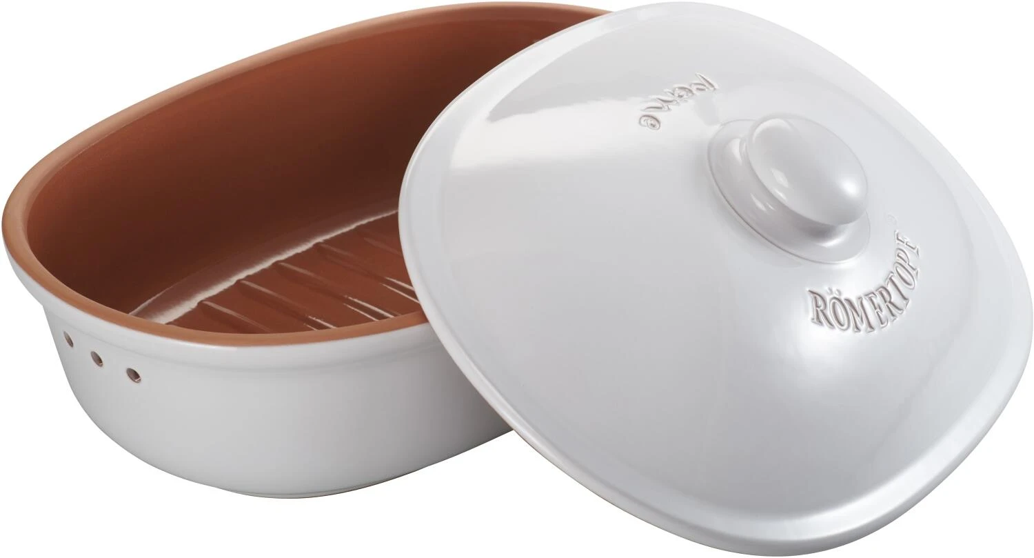 Römertopf Brot-Frischetopf Oval MAXI, Weiß 3 Römertopf Brot-Frischetopf Oval MAXI, Weiß