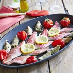 Le Creuset Aluminium-Antihaft-Pfanne Oval, 40 Cm -KitchenAid shop 96700601000000 Aluminium Ovale Pfanne 40x25x5cm 2 l