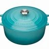 Le Creuset Bräter Signature Rund In Karibik 1 Le Creuset Bräter Signature Rund In Karibik -KitchenAid shop Braeter Signature rund karibik be xl