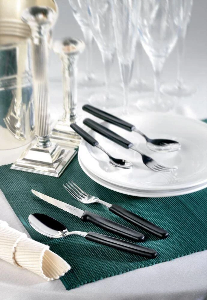 Victorinox SwissClassic Tafelmesser Standard Mit Wellenschliff, 11 Cm, Schwarz, 6-teilig 4 Victorinox SwissClassic Tafelmesser Standard Mit Wellenschliff, 11 Cm, Schwarz, 6-teilig – Bild 2