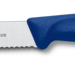 Victorinox SwissClassic Tomaten- Und Wurstmesser Mit Wellenschliff, 11 Cm, Blau