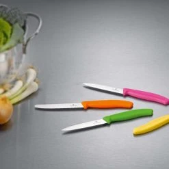 Victorinox Tomaten- Und Wurstmesser Mit Wellenschliff, 11 Cm, Orange -KitchenAid shop CUT 6 7836 L B1 l 1