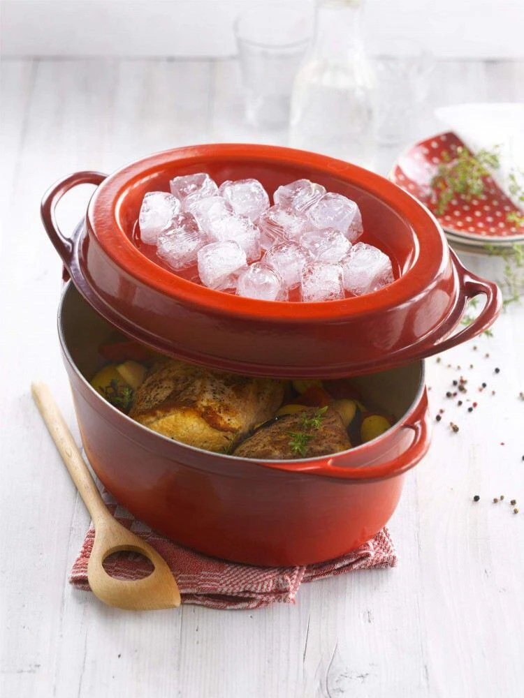 Le Creuset Saftbräter Doufeu Oval Aus Gusseisen In Schwarz 5 Le Creuset Saftbräter Doufeu Oval Aus Gusseisen In Schwarz – Bild 3