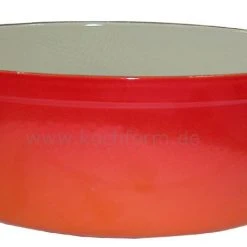 Le Creuset Saftbräter Doufeu Oval Aus Gusseisen In Ofenrot -KitchenAid shop LeCreuset 25084 ofenrotTopf