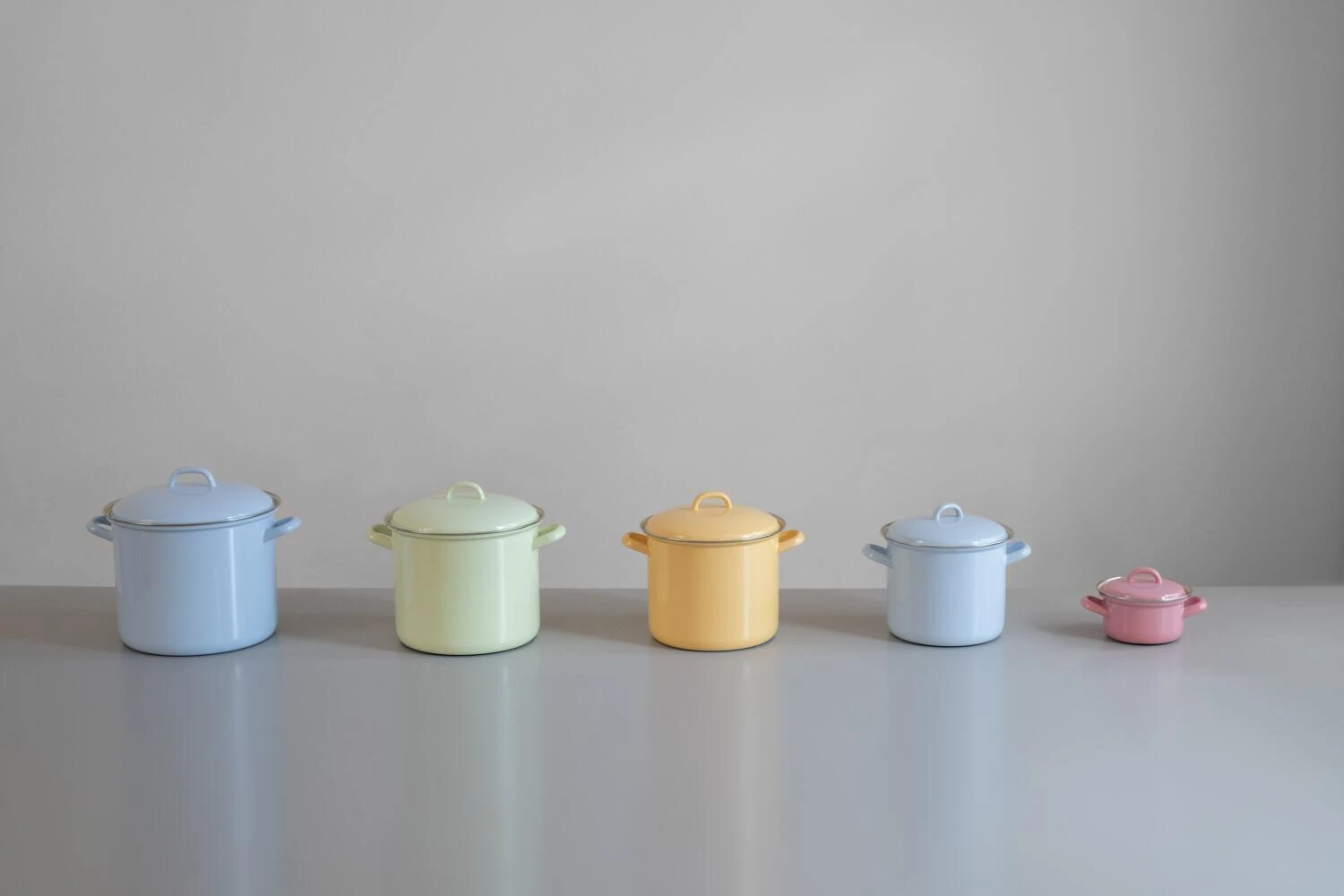 Riess Emaille Riess Deckel Aus Emaille In Pastell-blau 8 Riess Emaille Riess Deckel Aus Emaille In Pastell-blau – Bild 6