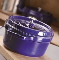 Staub Cocotte Rund Aus Gusseisen In Dunkelblau -KitchenAid shop Staub Cocotte rund darkblue
