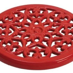 Staub Topfuntersetzer Lilie In Kirschrot