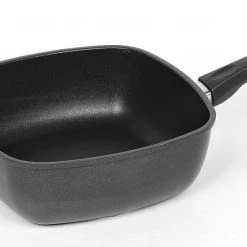 AMT Gastroguss AMT Eckpfanne Aus Aluguss Mit Griff Und Stiel Für Induktion