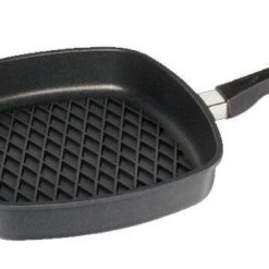AMT Gastroguss AMT Eckpfanne Hoch Mit BBQ-Grillmuster Und Stiel - Induktion