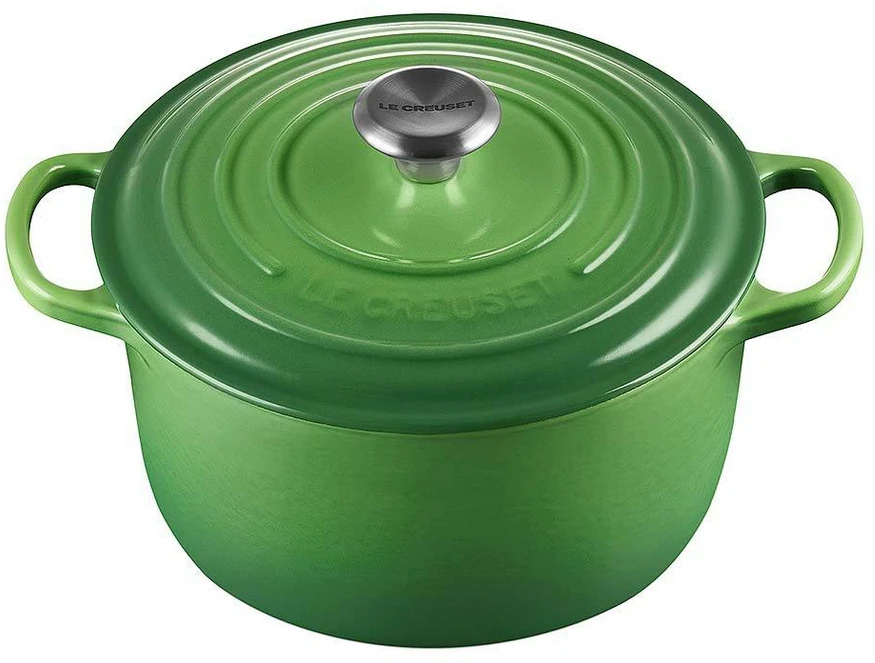 Le Creuset Hoher Bräter Signature Rund In Bamboo Green 3 Le Creuset Hoher Bräter Signature Rund In Bamboo Green